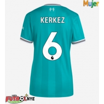 Camiseta Liverpool Milos Kerkez #6 Tercera Equipación para mujer 2025-26 manga corta